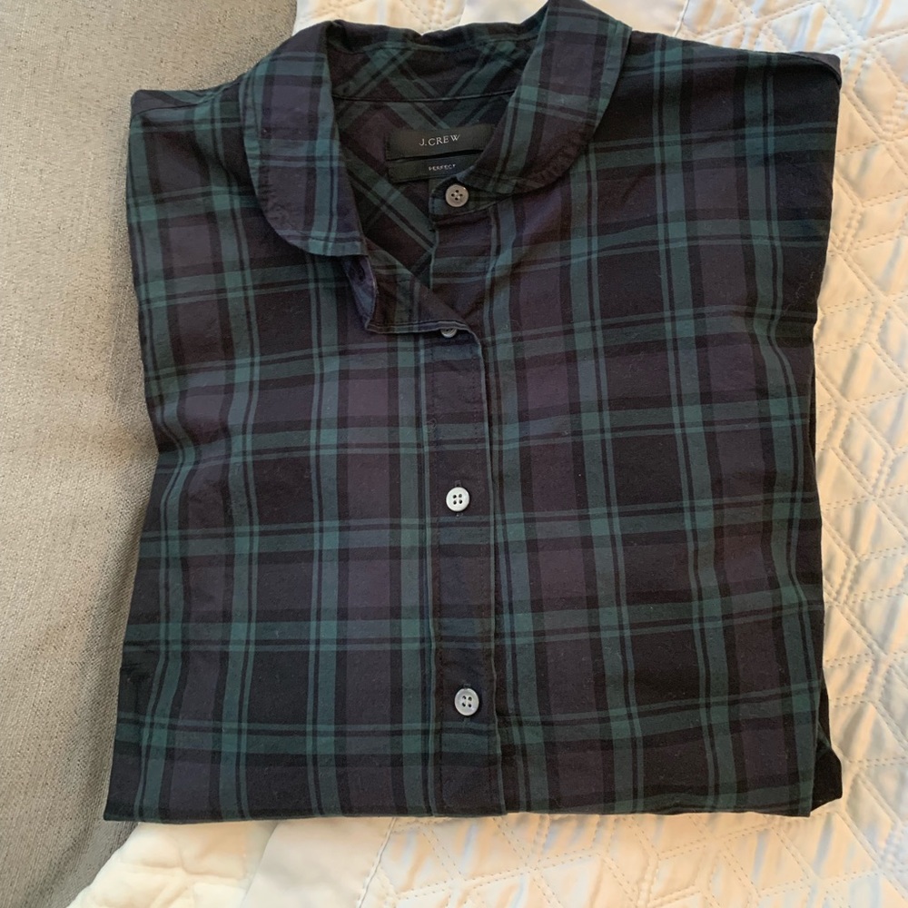 J. Crew Perfect Fit Plaid Button-up